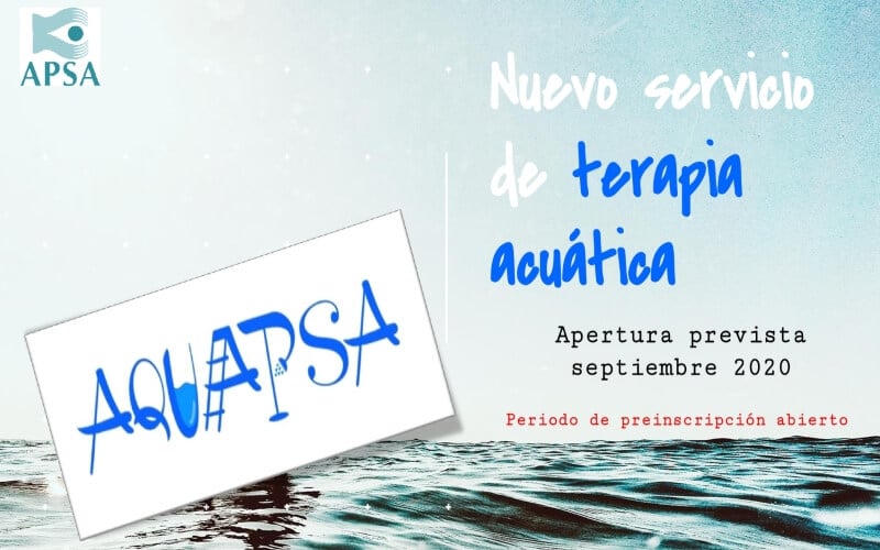 APSA pone en marcha un nuevo servicio de terapia acuática a partir de septiembre