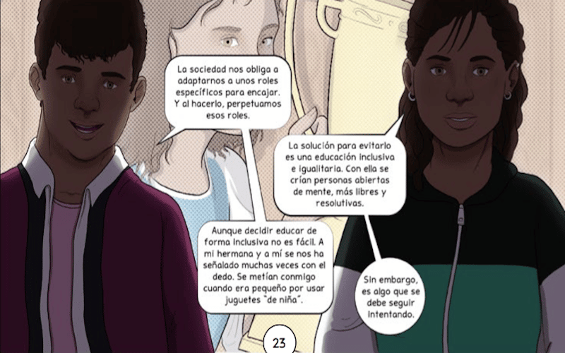 Un cómic y un vídeo para difundir la igualdad entre los escolares de Arganda