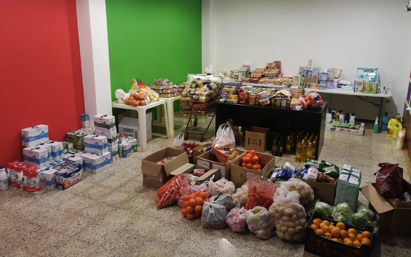 Imagen de los productos distribuidos por la iniciativa Despensa Solidaria (foto: La Malvarroja)