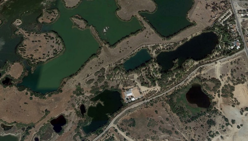 Vista aérea de la Laguna de las Madres (foto: Google Earth)
