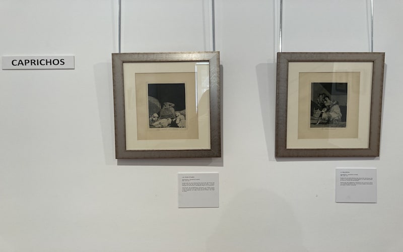 Fotografías "Las rinde el sueño" y "La descañona" de Goya 