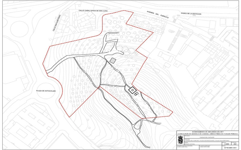 Plano del futuro parque (foto: Ayuntamiento de Arganda del Rey)