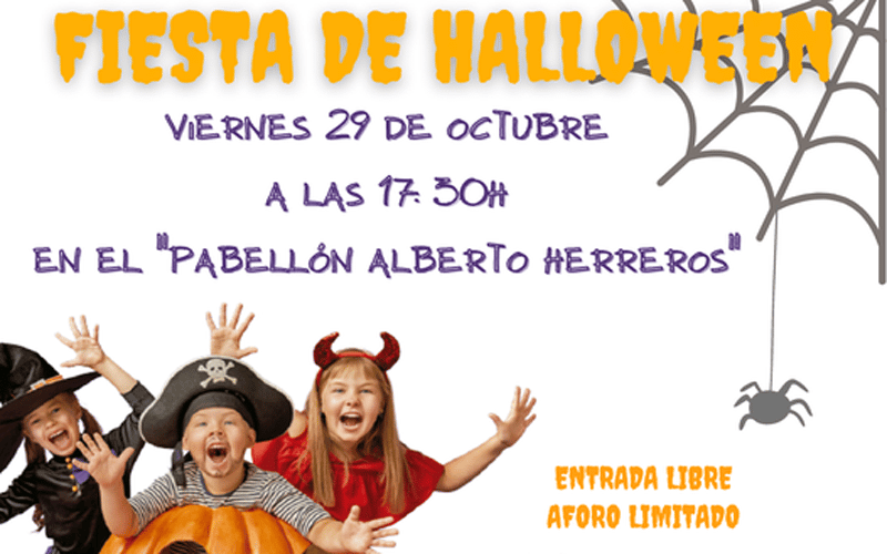 Fiesta de Halloween en el polideportivo Alberto Herreros
