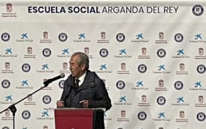 Presentación de la tercera edición de la Escuela Social de la Fundación del Atlético de Madrid en Arganda (foto: @Diario de Arganda)