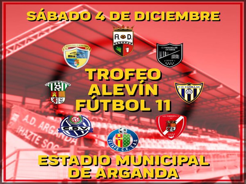 Trofeo de fútbol alevín de la Agrupación Deportiva Arganda
