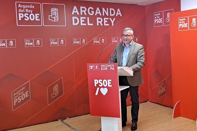 Guillermo Hita, en la inauguración de la nueva sede del PSOE de Arganda