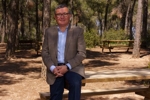 Guillermo Hita, alcalde de Arganda del Rey, en la Dehesa del Carrascal
