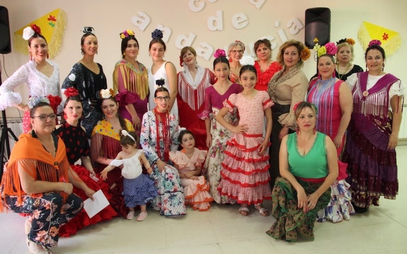 Celebración de la Feria de Abril en la Casa de Andalucía de Arganda