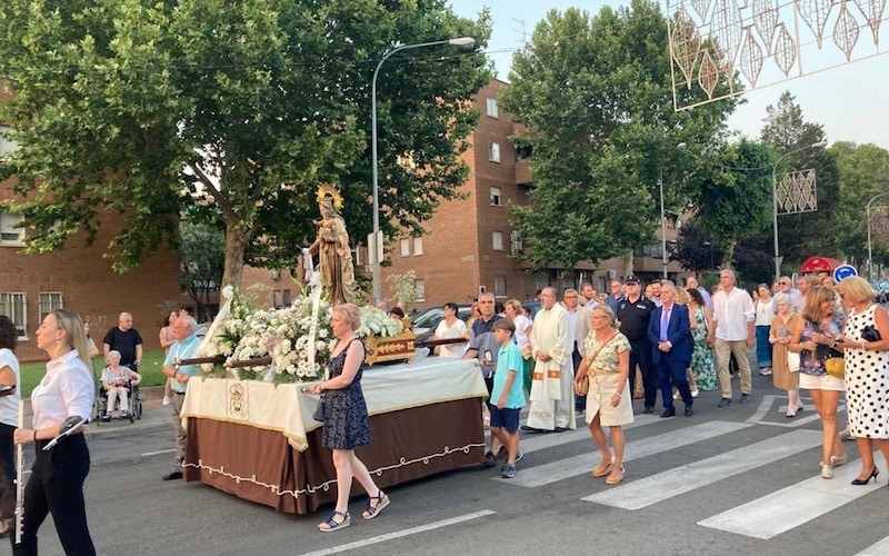 Traslado procesional Virgen del Carmen, con motivo de las Fiestas de la Poveda