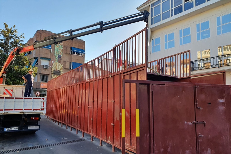 Cerrado al tráfico el acceso a la plaza de la Constitución de Arganda desde el lunes