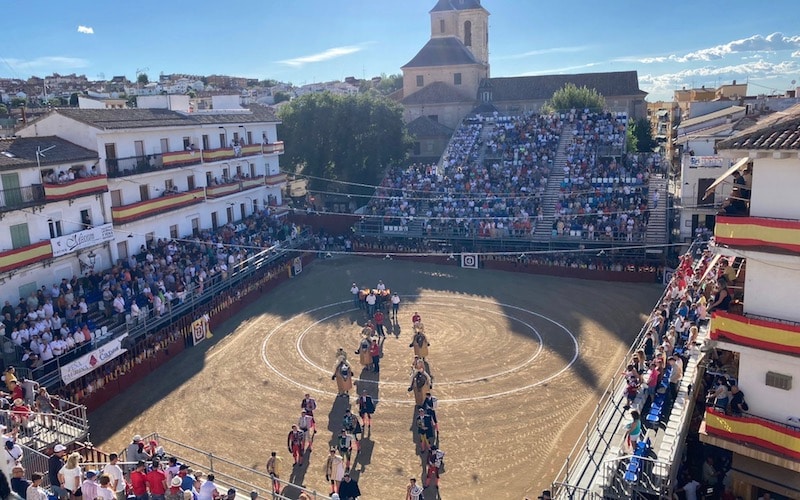 Novillada con picadores en la plaza de toros de Arganda del Rey