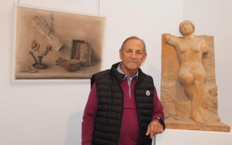 Inauguración en la Casa del Rey sobre la exposición 'Pepe de Arganda. 70 años de escultura, pintura y vida en Arganda'