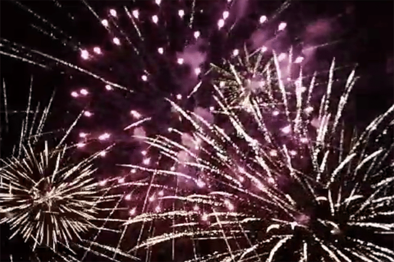 Fuegos artificiales en las Fiestas de Arganda 2023 (foto Diario de Arganda)