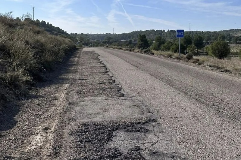 Estado actual de la Carretera de Morata (foto: Ayuntamiento de Arganda del Rey)