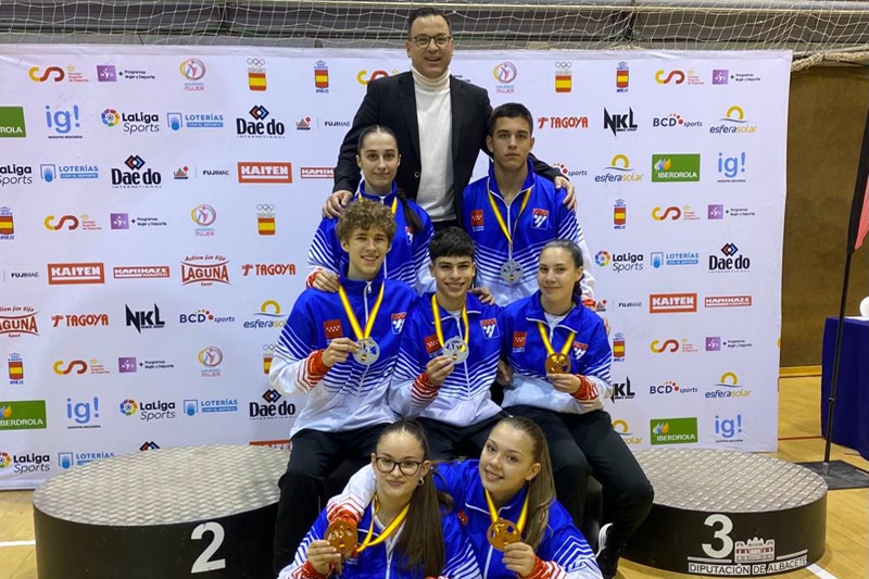 Siete medallas para el Club Iván Leal de Arganda en el Campeonato de España cadete-junior-sub21 de karate