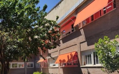 Los colegios de Arganda instalan toldos para prevenir los rigores del calor