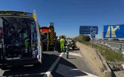 Muere un hombre de 93 años en un accidente en la A-3 a la altura de Arganda del Rey