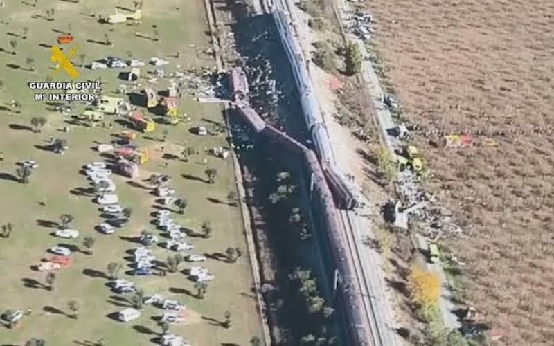 Imágenes del accidente difundidas por Guardia Civil