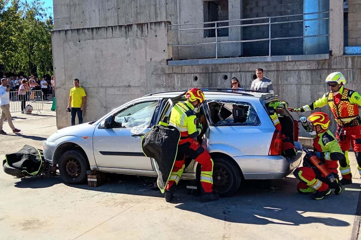 Exhibición de los Bomberos de Arganda del Rey durante el Memorial de Bomberos 2026